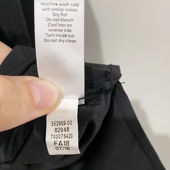 ATHLETA Black Insights Mock Neck Top Oversized Neutral Minimalist Modern Size XS - Picture 9 of 10